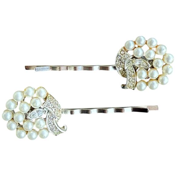 Bridal Hair Pins Pearl Rhinestone Vintage Jewelry Wedding Hair Accessories main image 6